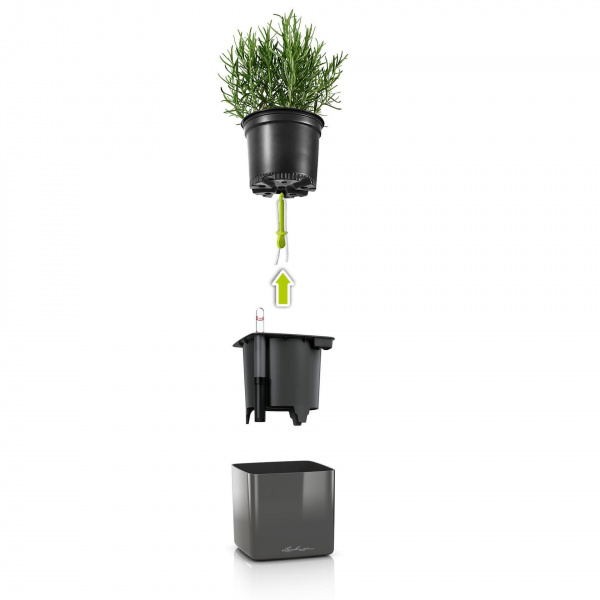 Кашпо Lechuza​ Green Wall Home Kit Glossy Красный